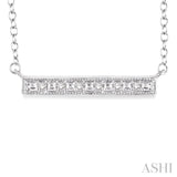 Bar Silver Diamond Fashion Pendant