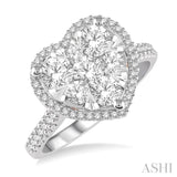 Heart Shape Lovebright Essential Diamond Ring