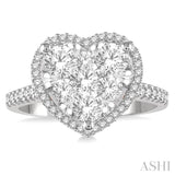 Heart Shape Lovebright Essential Diamond Ring