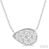 Pear Shape Lovebright Essential Diamond Necklace