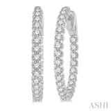 Diamond Hoop Earrings