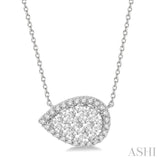 Pear Shape Lovebright Diamond Necklace