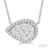 Pear Shape Lovebright Diamond Necklace