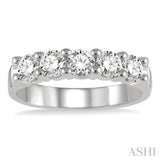 5  Stones Diamond Weeding Band