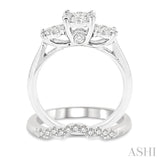 Past Present & Future Lovebright Bridal Diamond Wedding Set