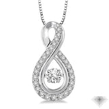 Infinity Shape Emotion Diamond Pendant