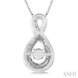 Infinity Shape Emotion Diamond Pendant