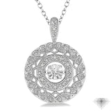 Silver Emotion Diamond Pendant