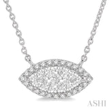 Marquise Shape Lovebright Diamond Necklace