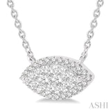 Marquise Shape Lovebright Diamond Necklace