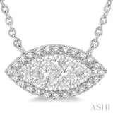 Marquise Shape Lovebright Diamond Necklace