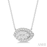 Marquise Shape Lovebright Diamond Necklace