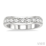 Diamond Curved Wedding Band