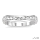 Diamond Curved Wedding Band