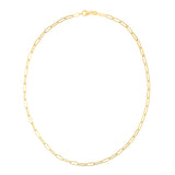 14K 3.5Mm Paperclip Chain