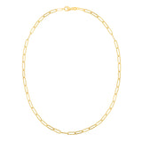 14K 4Mm Paperclip Chain