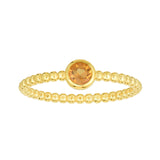 14K Gold Popcorn Gemstone Ring