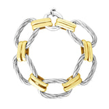 Sterling Silver & 18K Gold La Bruna Link Bracelet