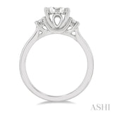 Oval Shape Lovebright Bridal Diamond Engagement Ring