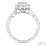 Oval Shape Lovebright Bridal Diamond Engagement Ring