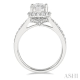 Marquise Shape Semi-Mount Diamond Engagement Ring