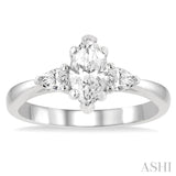 Marquise Shape Diamond Engagement Ring