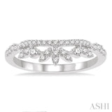 Diamond Curved Wedding Band