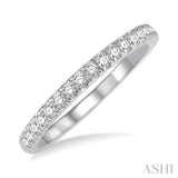 1/3 Ctw Round Cut Diamond Wedding Band in 14K White Gold