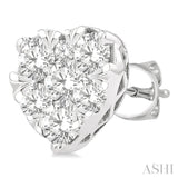 Heart Shape Lovebright Essential Diamond Stud Earrings